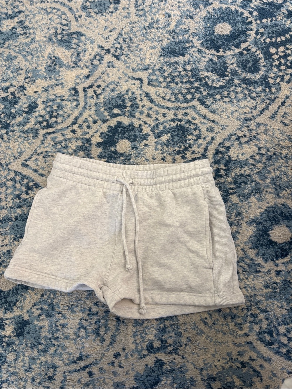 TNA Light Gray Athletic Shorts with Drawstring